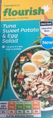 Tuna sweet potato and egg salad