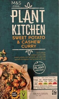 Sweet potato and cashew curry
