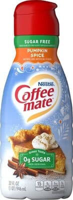 Pumpkin Spice Flavor Sugar Free Coffee Creamer
