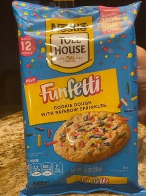 Funfetti Cookie Dough With Rainbow Sprinkles