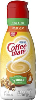 Hazelnut Flavor Sugar Free Coffee Creamer