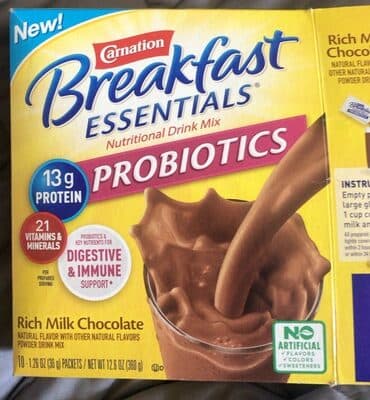 Rich Milk Chocolate Flavor Probiotics Nutritional Drink Mix