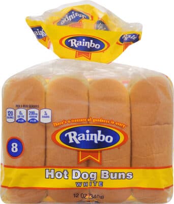 White Hot Dog Buns