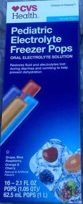 Electrolyte Popsicles