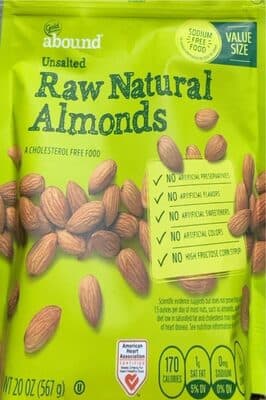 Unsalted Raw Natural Almonds