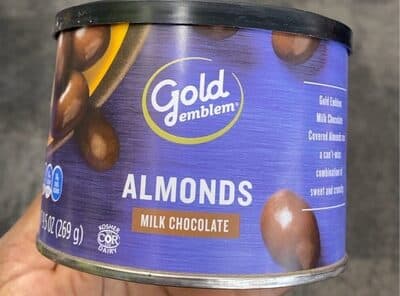 Almonds milk chocolate