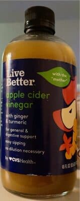 Apple Cider Vinegar with Ginger & Turmeric