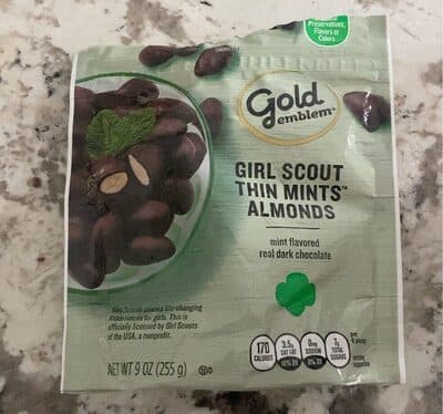 Girl Scout Thin Mints Almonds