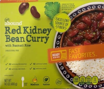 Red Kidney Bean Curry With Basmati Rice