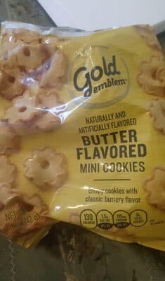 Butter flavored mini cookies