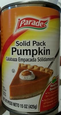 Solid Pack Pumpkin