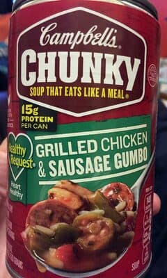 Grilled Chicken & Sausage Gumbo Soup