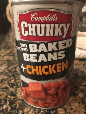 BBQ Flavored Baked Beans + Chicken