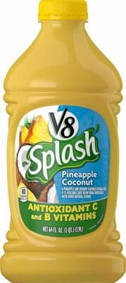 Pineapple Coconut Flavored Beverage With A 5% Vegetable Juice Blend From Concentrate