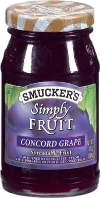SMUCKER'S, SIMPLY FRUIT, CONCORD GRAPE SPREADABLE FRUIT
