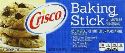All-Vegetable Shortening Baking Stick