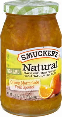 Natural Orange Marmalade Fruit Spread