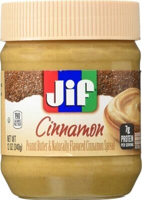 Peanut Butter & Naturally Flavored Cinnamon Spread