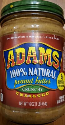 Natural Crunchy Peanut Butter (Unsalted)
