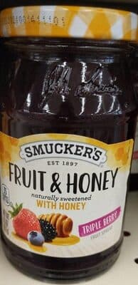 Triple Berry Fruit Spread With Honey