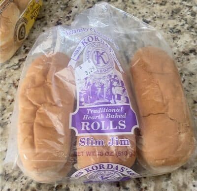 Traditional hearth baked rolls slim jim