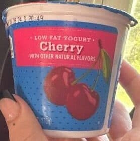 Low Fat Yogurt Cherry