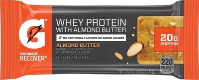 Almond Butter Flavored Lower Sugar Whey Protein Bar With Almond Butter