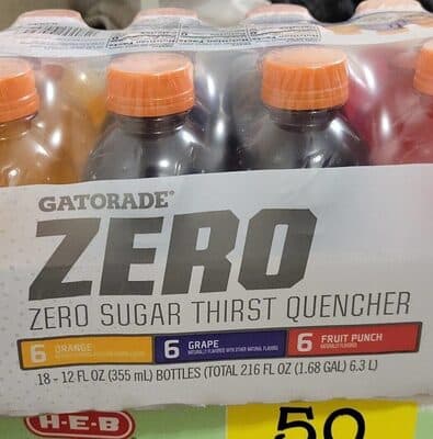 Zero sugar thirst quencher