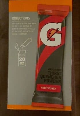 Fruit Punch Flavored Thirst Quencher Powder