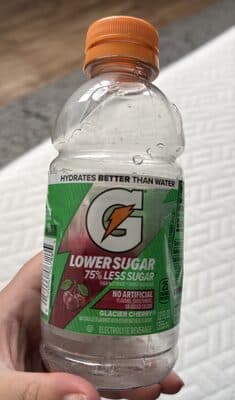 Low sugar glacier cherry drink