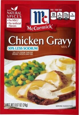 30% Less Sodium Chicken Gravy Mix