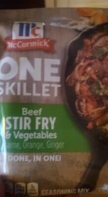Beef Stir Fry & Vegetables Sesame, Orange, Ginger Skillet Seasoning Mix
