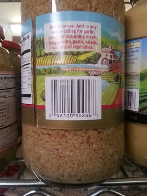 Gilroy Farms, Minced Garlic In Water