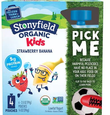 Organic Lowfat Yogurt, Strawberry Banana