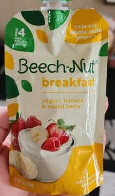 Beech nut breakfast on the go yogurt