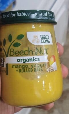 Mango yogurt rolled oats