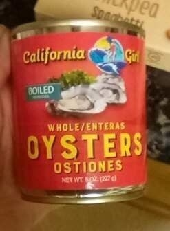 Whole oysters