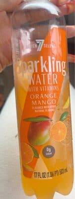 Sparking Water With Vitamins Orange Mango