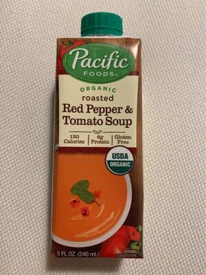 Organic roasted red pepper & tomato soup