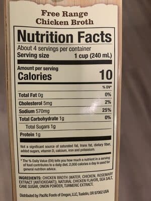 Free Range Chicken Broth