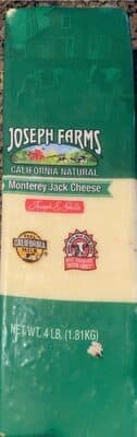 Joseph farms monterey jack cheese
