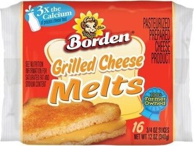 Grilled Cheese Melts Pasteurized Prepared Cheese Product