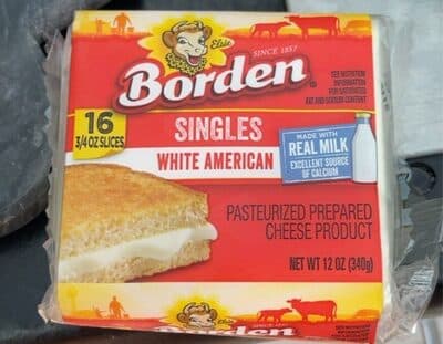 White American Singles Pasteurized Prepared Cheese Product