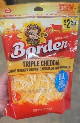 Triple cheddar cheese