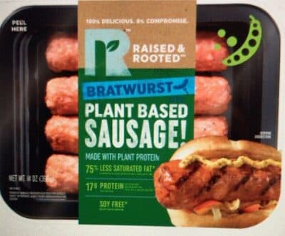 Bratwurst Style Plant Based Sausage