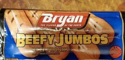 Beefy Jumbo beef franks