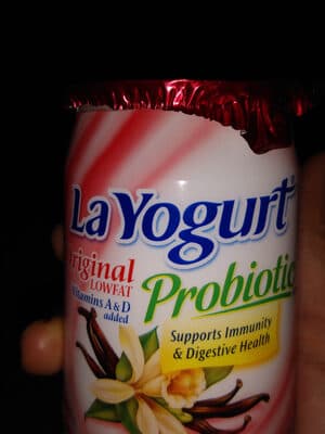 Vanilla Flavored Probiotic Formula Blended Lowfat Yogurt