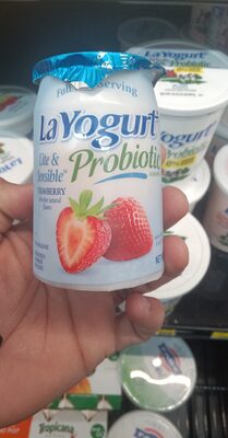La Yogurt, Light Probiotic Blended Non-Fat Yogurt, Strawberry