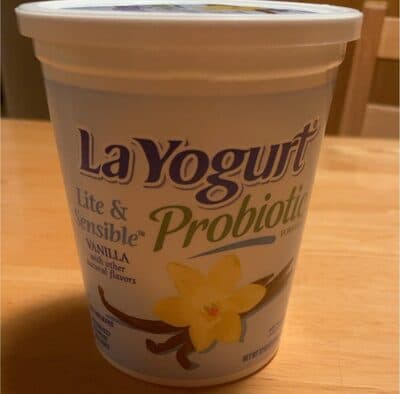 Vanilla Flavored Blended Nonfat Yogurt