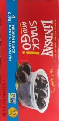 Medium Black Ripe Pitted Olives